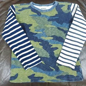 Boys JCREW Crewcuts 6-7 Camouflage stripe